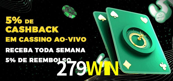 Promoções do cassino ao Vivo 279WIN